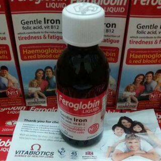 Siro bổ sung sắt Feroglobin 200ml của Anh
