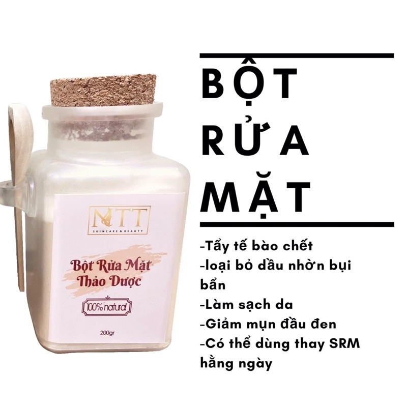 Bột rửa mặt thảo dược NTT