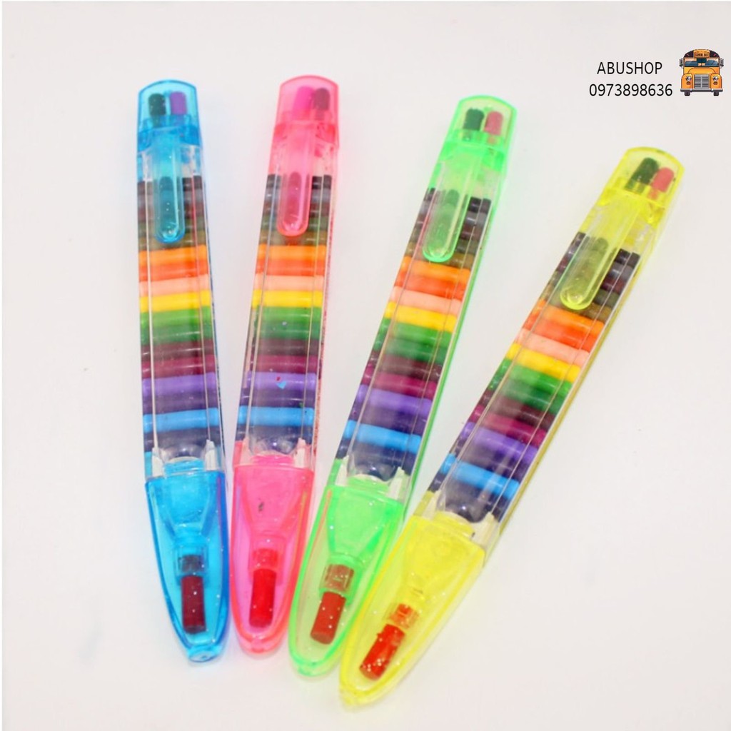 Bút màu set 20 chì màu thông minh, gọn nhẹ - Đồ chơi giáo dục sáng tạo với 20 màu trong 1 bút tiện lợi cho bé A49