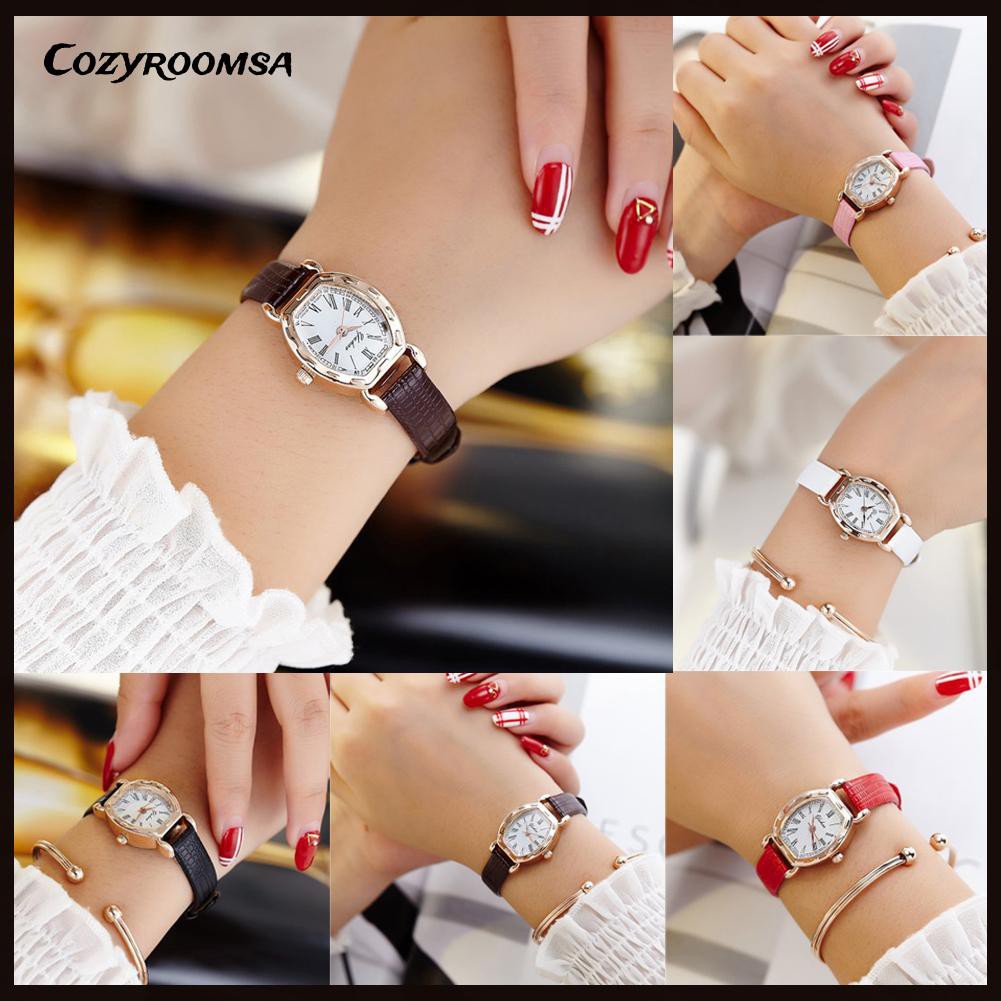 Đồng hồ Quartz dây da sang trọng cho nữ