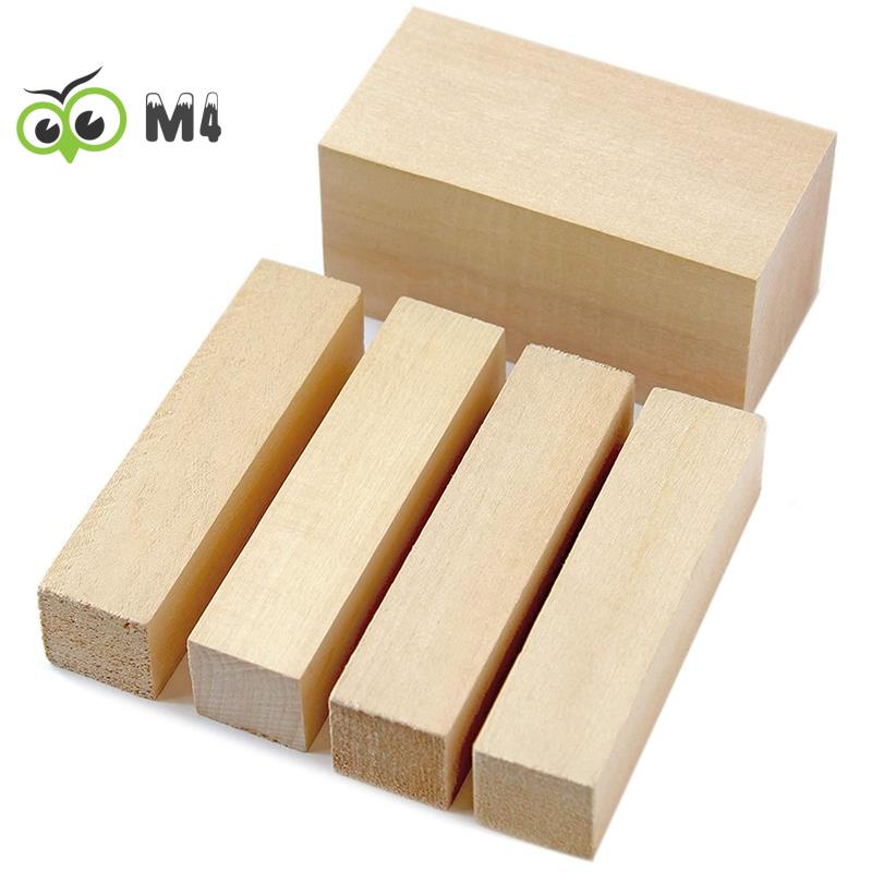 Set 5 Khối Gỗ Mềm Mịn Dùng Chạm Khắc Cho Người Mới Bắt Đầu
