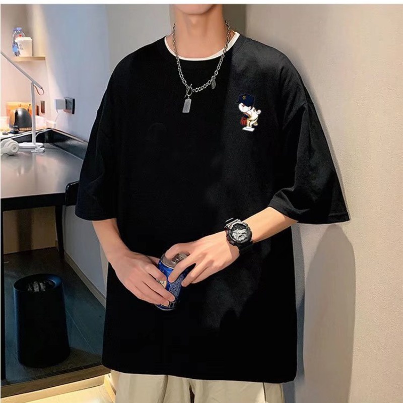 Áo Thun Ngắn Tay Oversize In Họa Tiết Doraemon Cá Tính Theo Phong Cách Mùa Hè Dành Cho Nam / Nữ / SIze M-8XL