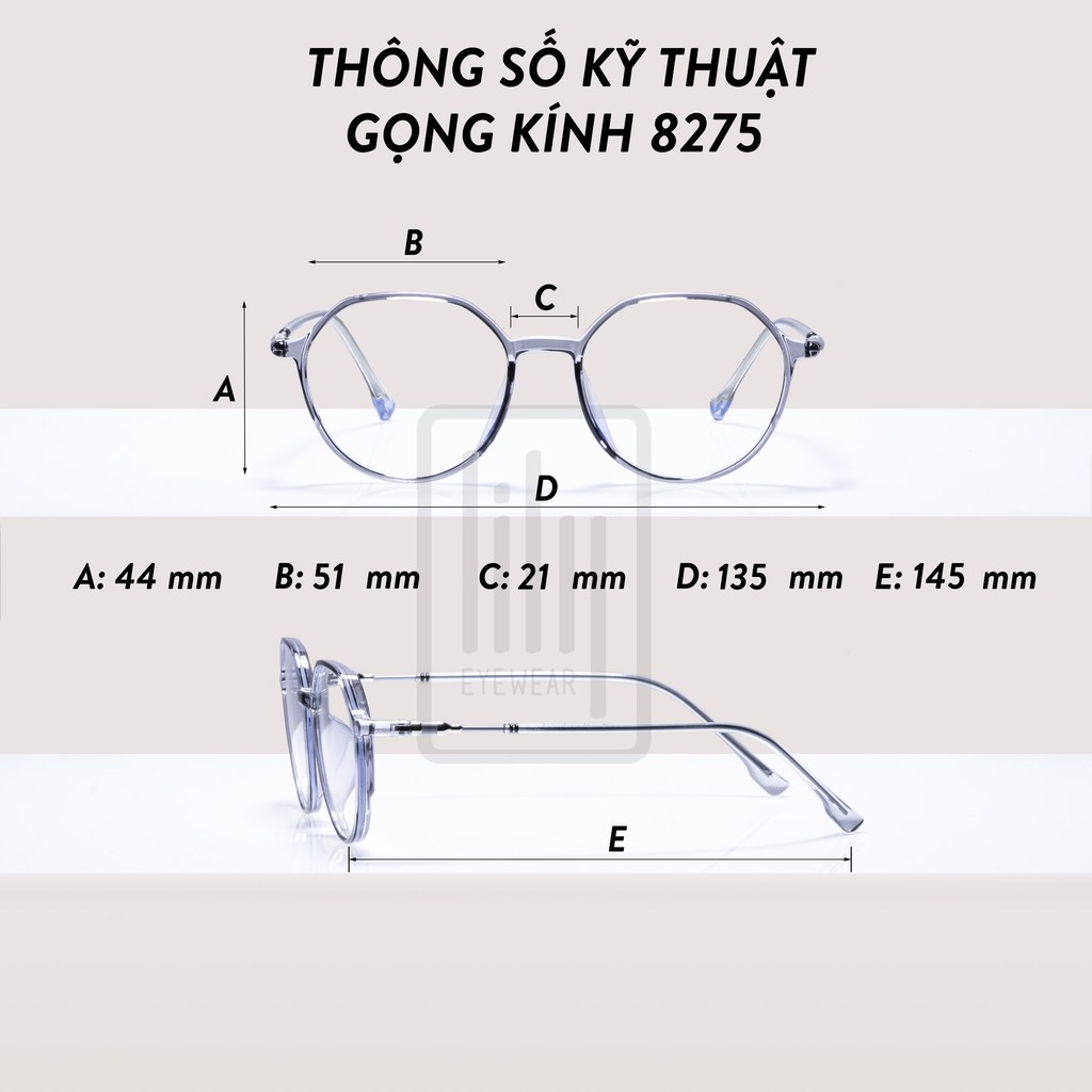 Gọng kính cận loại cao cấp thời trang hàn quốc nữ Lilyeyewear 8275 nhiều màu | BigBuy360 - bigbuy360.vn