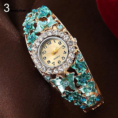Đồng hồ đeo tay mặt tròn đính đá thời trang cho nữ | BigBuy360 - bigbuy360.vn
