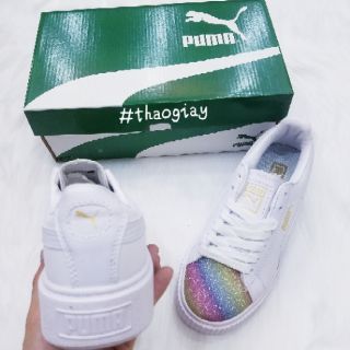 Giày sneaker mũi cầu vồng (nhũ)