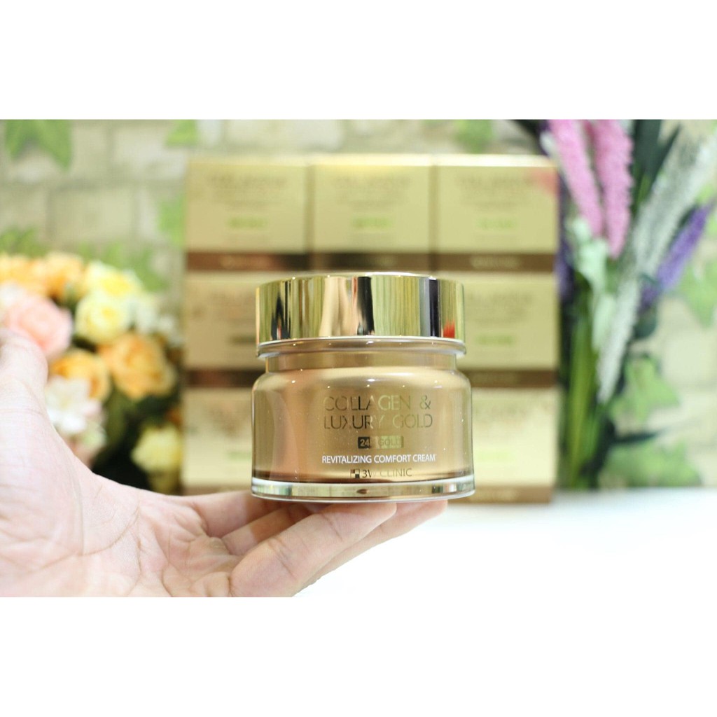 KEM DƯỠNG DA TRI NÁM CHỐNG LÃO HÓA COLLAGEN LUXURY GOLD CREAM 3W CLINIC