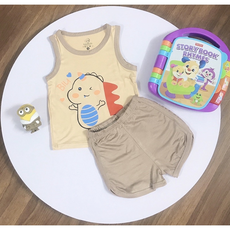 Bộ ba lỗ chất thun lạnh pretit cao cấp cho cé trai, bé gái
