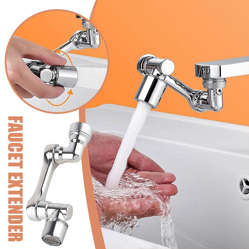 Đầu Nối Dài Vòi Nước Chống Văng Tiết Kiệm Nước Xoay 1080 Độ Bằng Nhựa