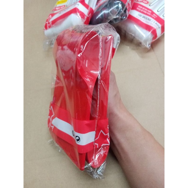 Muỗng nhựa dùng 1 lần dài 15cm, 20cm / muỗng nhựa trà sữa