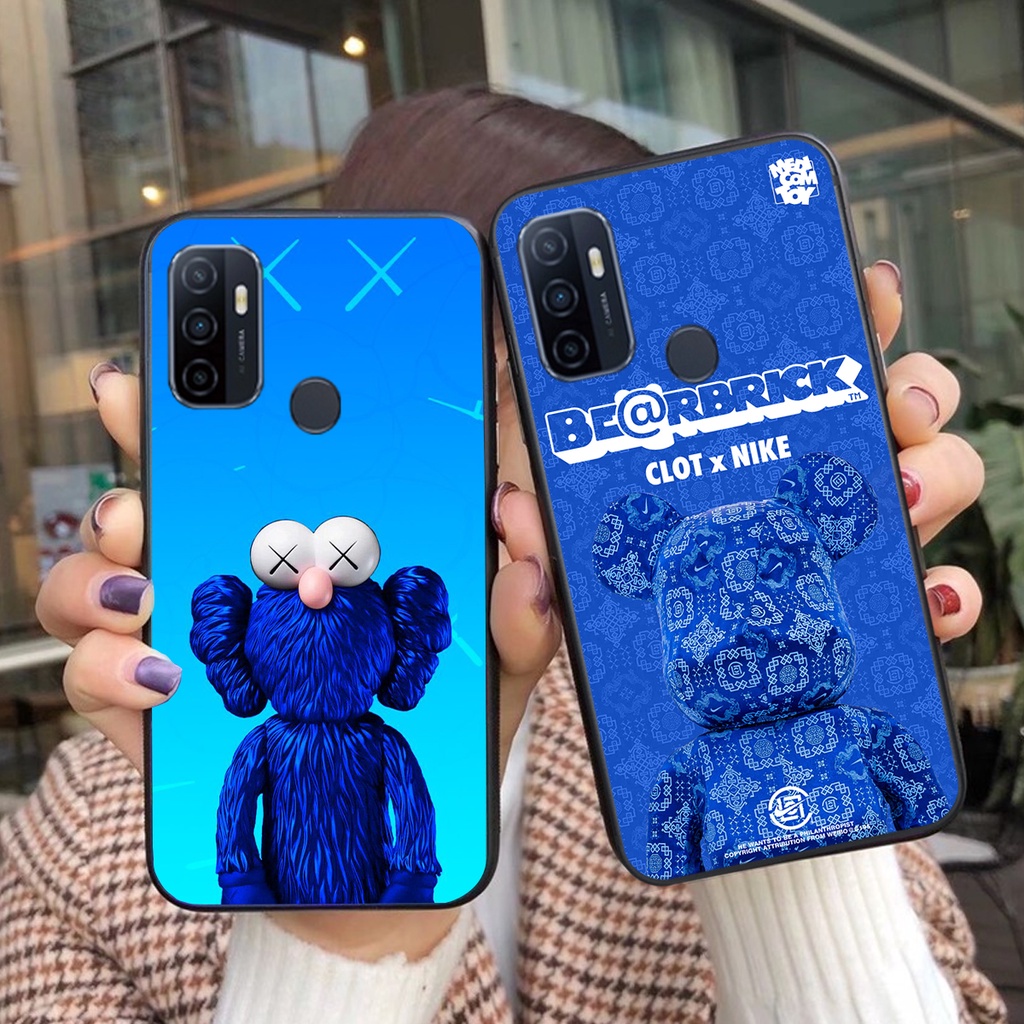 Ốp lưng điện thoại Oppo A53 in hình gấu bearbrick đa dạng màu sắc-giá cực rẻ