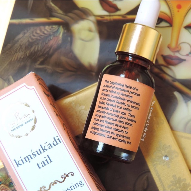 Dầu dưỡng ngăn ngừa và giảm thâm sáng mịn da nghệ tây kimsukadi tail Just herbs Ấn Độ - Chính hãng