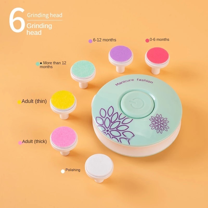 1 Bộ Máy Mài Móng Tay Không Gây Tiếng Ồn Cho Bé Sơ Sinh
