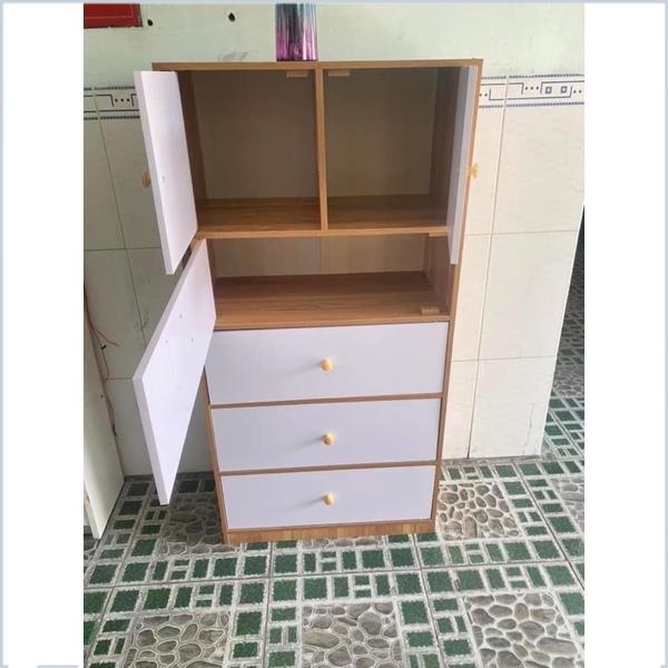 Tủ quần áo cho bé, tủ đựng quần áo gỗ MDF. Sản phẩm lắp ráp 5 tầng, 6 ngăn tủ .