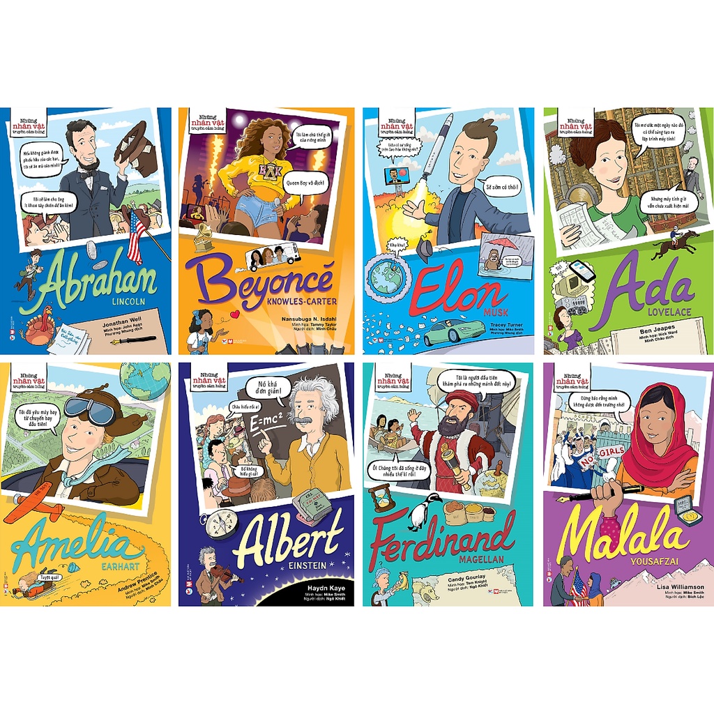 Sách - Bộ Dành Cho Bé Từ 06 - 12 Tuổi - Những Nhân Vật Truyền Cảm Hứng (Bộ 8 Cuốn)
