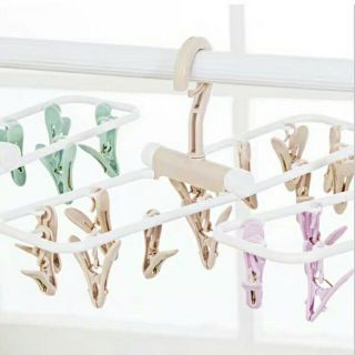 Chùm móc 12 kẹp phơi đồ tiện dụng