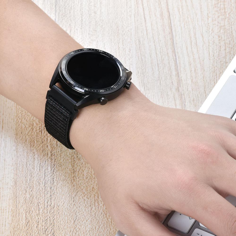 Chất liệu dây đeo Nylon Kích thước 20 / 22mm Đồng hồ Samsung Galaxy Gt 2e 2 42 / 46mm cho Huawei Gear S3 Frontier