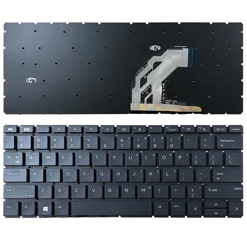 Bàn Phím Tiếng Anh Màu Đen Có Đèn Nền Cho HP Pro Book 430 G6 435 G6 Series HSN-Q14C HSN-Q23C