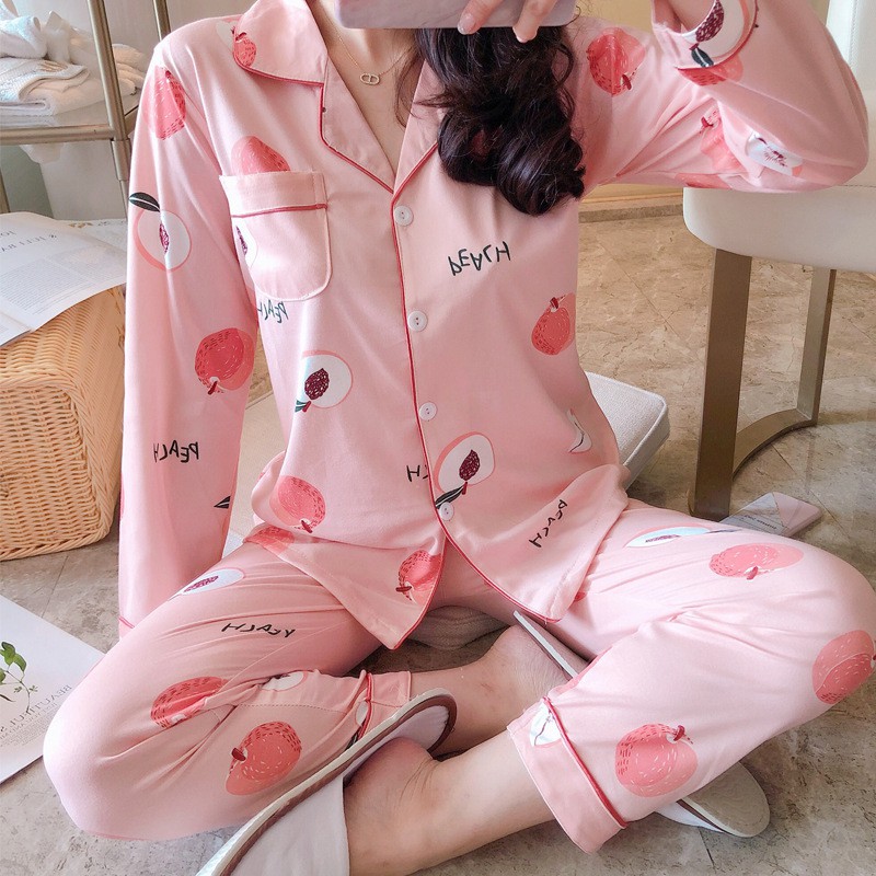 Bộ pijama dài tay nữ dày dặn họa tiết dễ thương BD06 | BigBuy360 - bigbuy360.vn