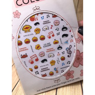 Hình dán móng tay - Sticker dán móng Vịt Nốt Nhạc CA069