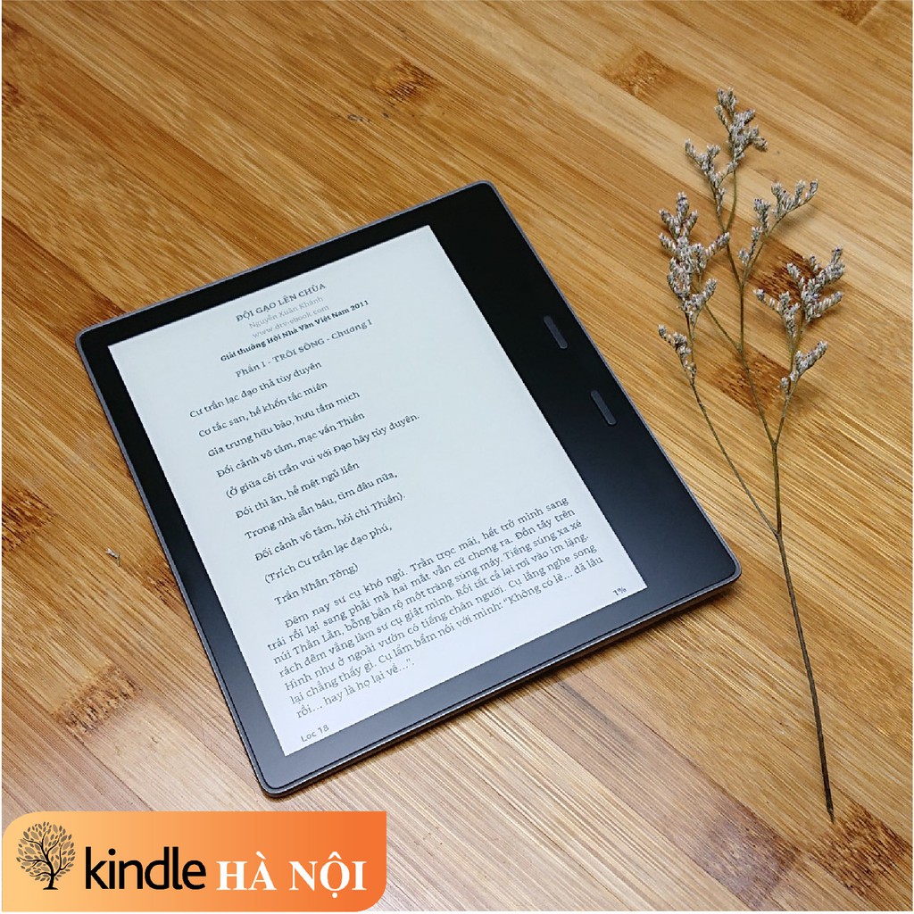 Máy đọc sách Kindle Oasis 2 9th có phím chuyển trang, màn hình 12 bóng led 7” 300PPI, Chip 1Mhz, RAM 512mb, bộ nhớ 8/32G | BigBuy360 - bigbuy360.vn