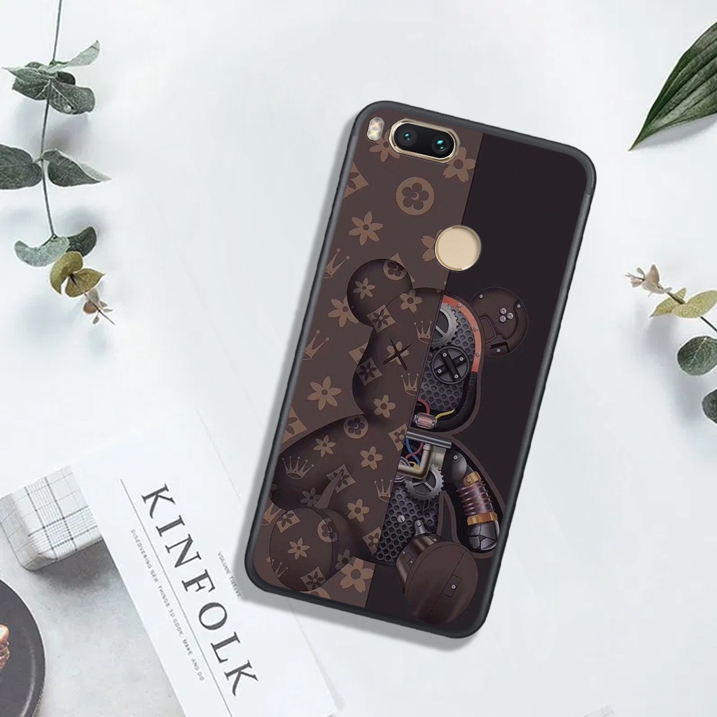 [HOT]ỐP  XIAOMI MI 5X - MI A1 , In Hình Gấu Robot họa tiết L-V màu sắc cực đẹp.