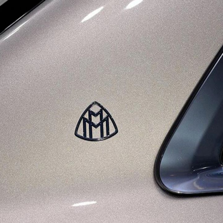 Bộ 2 chiếc logo biểu tượng hông xe Maybach Inox cao cấp G80707