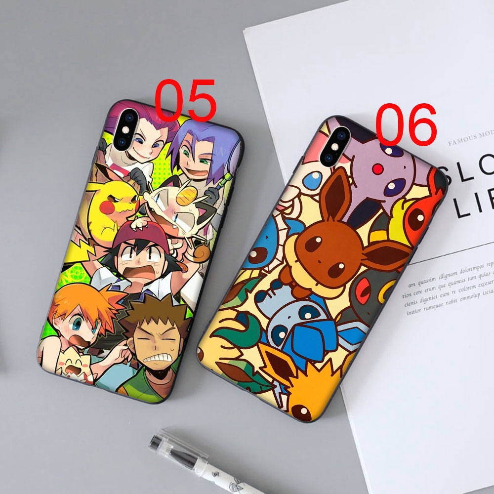 Ốp điện thoại mềm in hình Pokemon cho iPhone 5 5s 6 6s Plus 7 8 SE