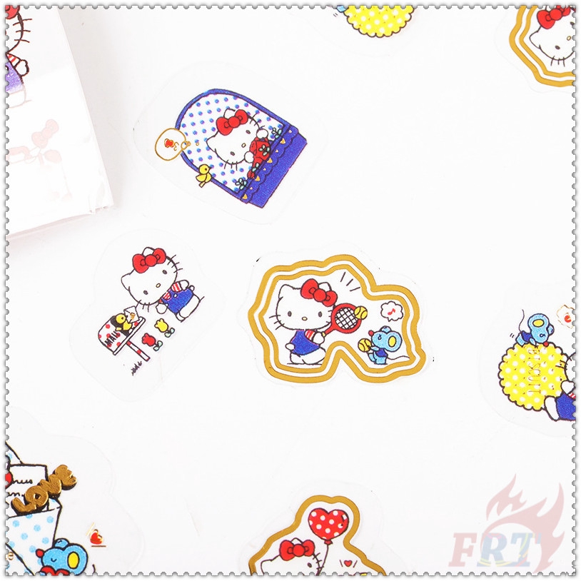 ❉ My Melody / Hello Kitty / LITTLE TWIN STARS / Pom Pom Purin - Sanrio Transparent Anime Stickers ❉ 45Pcs/Set DIY Diary Scrapbooks Decor Decals Stickers