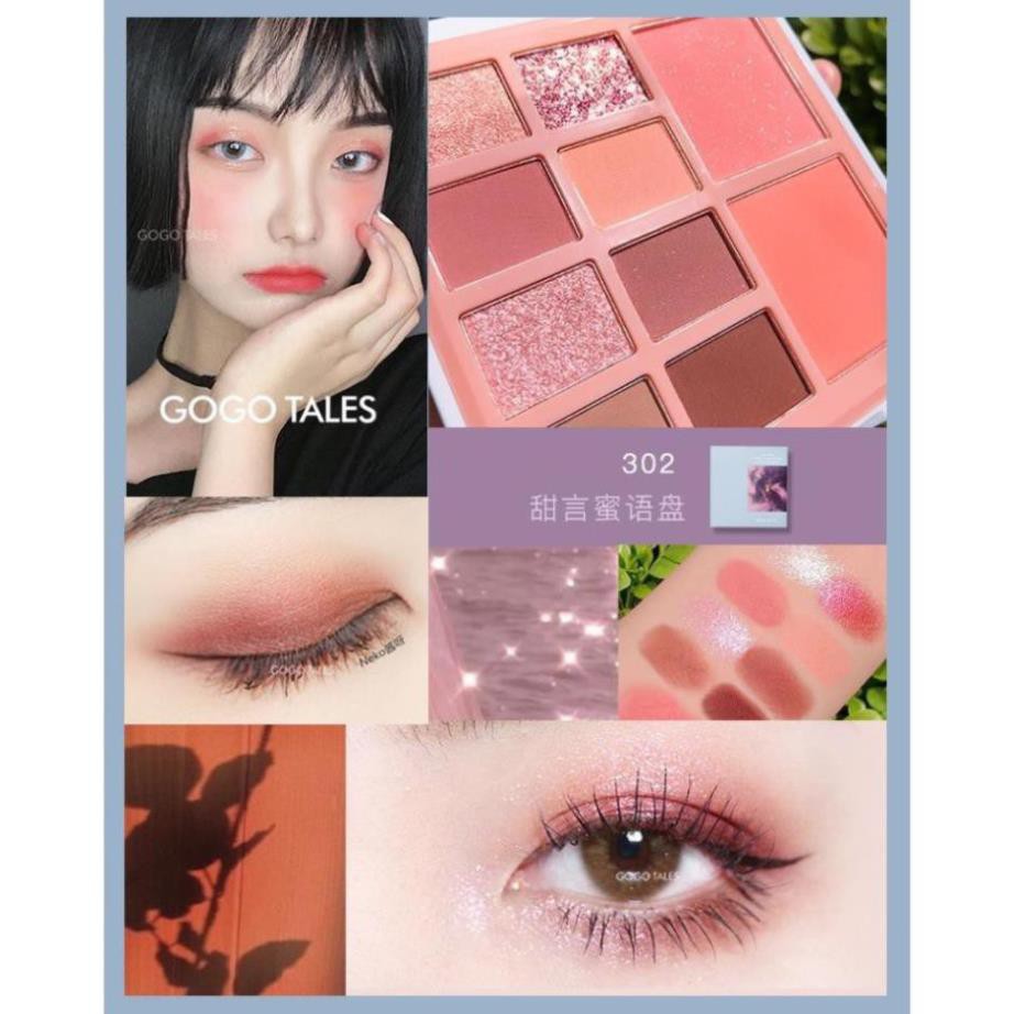 Phấn Mắt Gogo Tales Retro Velvet Eye Shadow Palette 10 ô | BigBuy360 - bigbuy360.vn