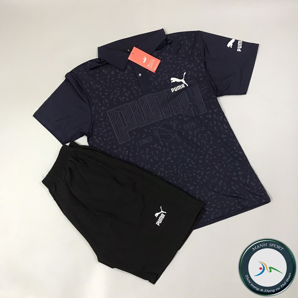 [B011] Bộ thể thao nam mùa hè 2020, quần áo thể thao nam cộc tay cổ bẻ | BigBuy360 - bigbuy360.vn