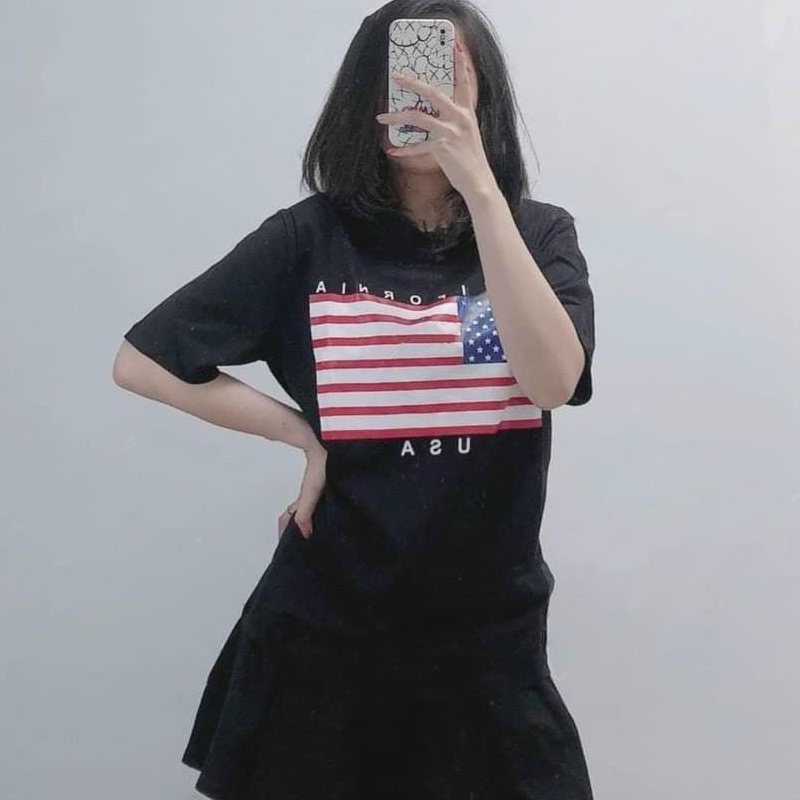 Áo thun nữ tay ngắn in hình hai màu trắng đen, chất mát, thoải mái. Mã M114