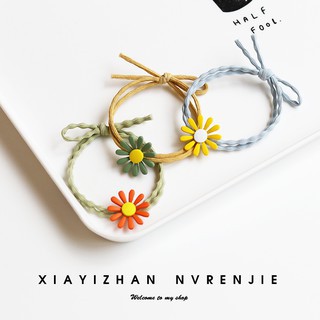 Dây buộc tóc trang trí hoa cúc xinh đẹp CT04