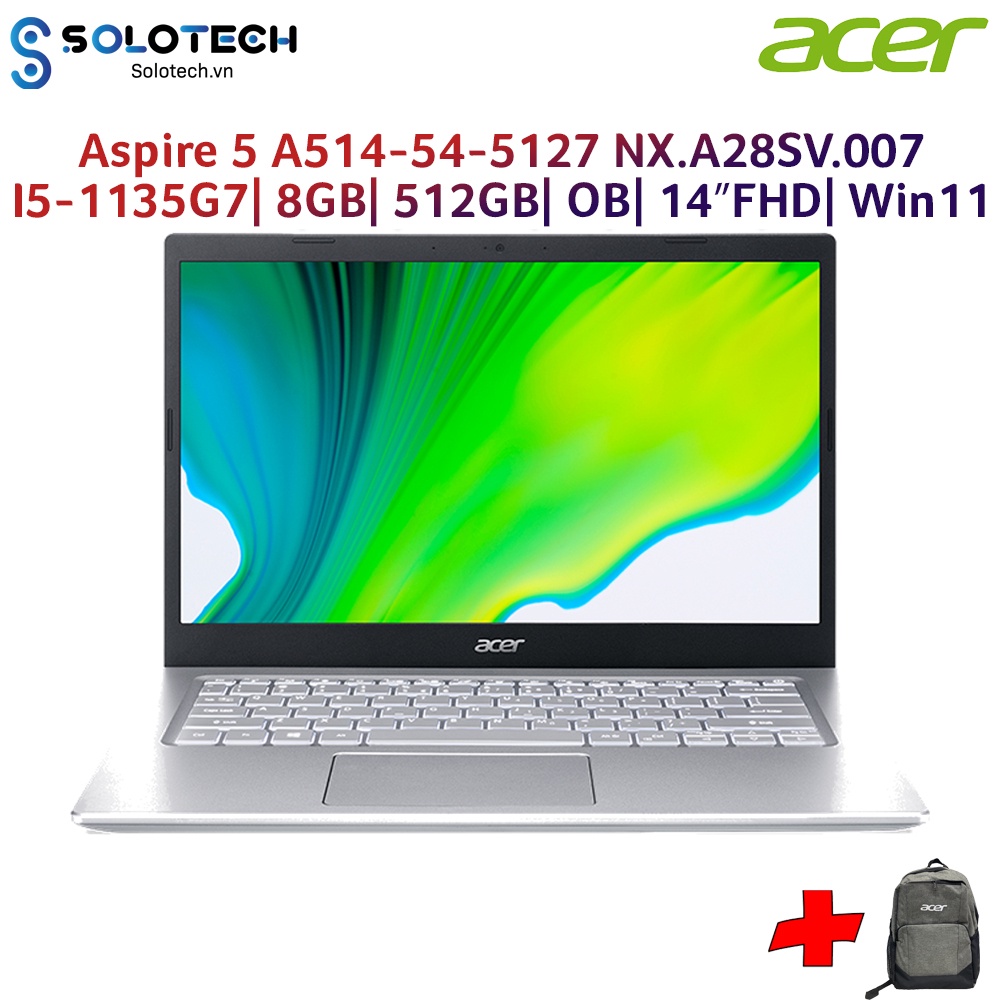 Laptop ACER Aspire 5 A514-54-5127 NX.A28SV.007  - Hàng chính hãng new 100%