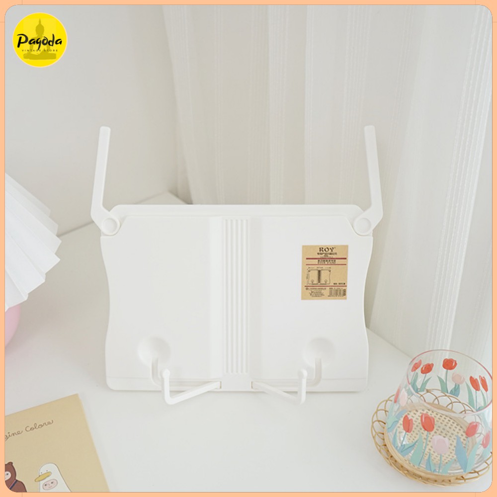 (SP mới) Giá đỡ, kẹp sách, ipad điều chỉnh góc nghiêng, gấp gọn bằng nhựa =&gt; Follow shop nhận mã giảm giá