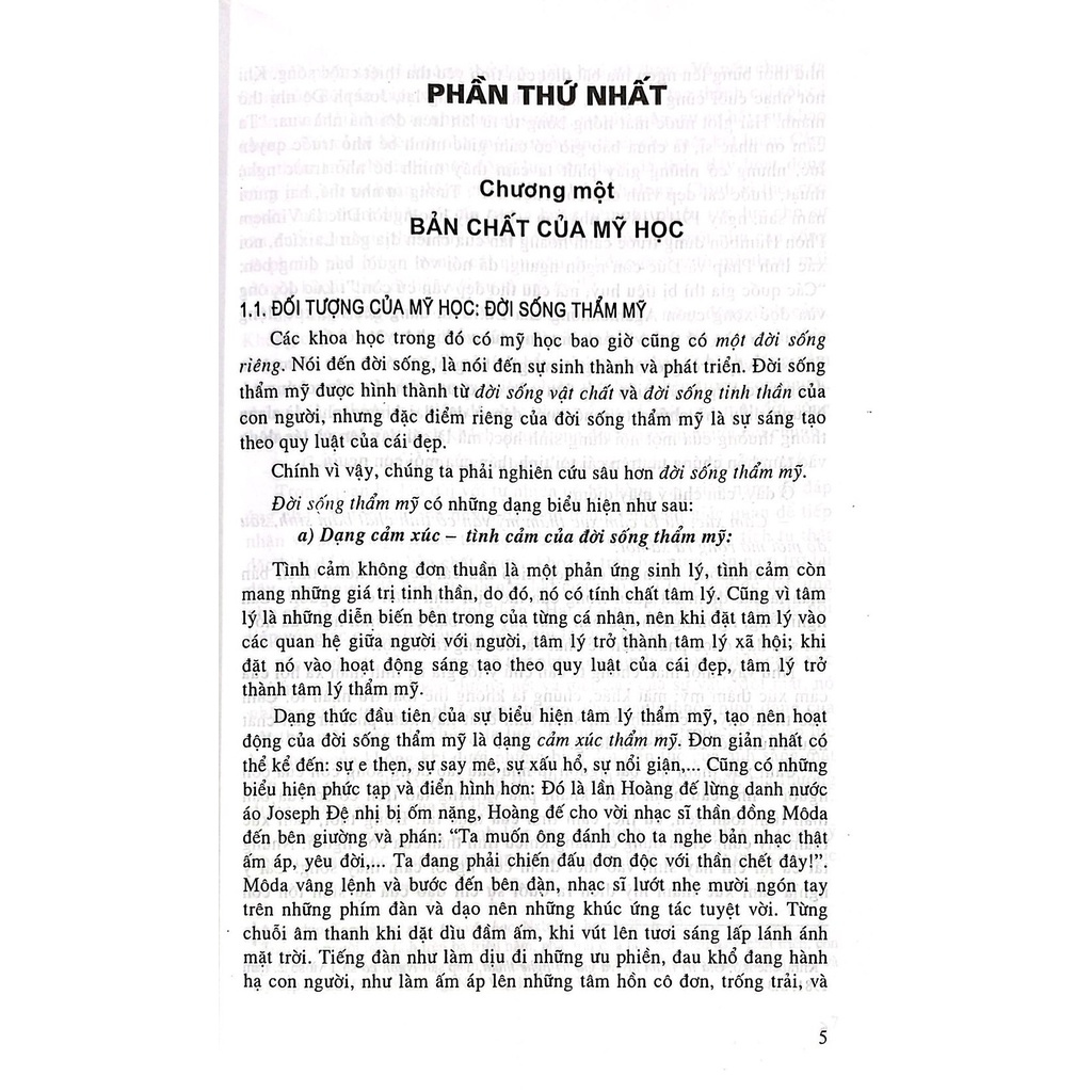 Sách - Giáo Trình Mỹ Học Cơ Sở