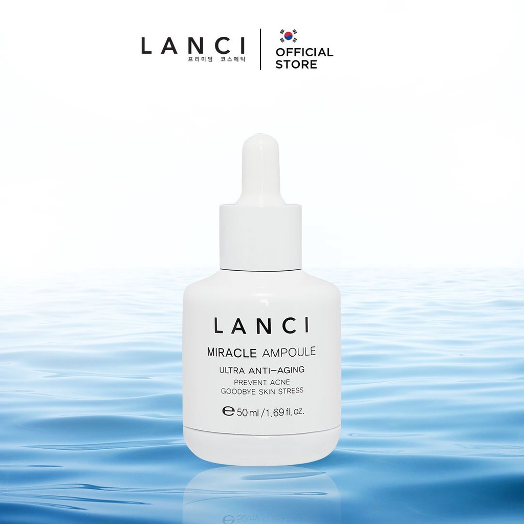 Serum Lanci 50ml Miracle Ampoule Ultra Clarifying 50ml Hàn Quốc Zuka Beauty dưỡng ẩm trắng da se khít chân lỗ chân lông