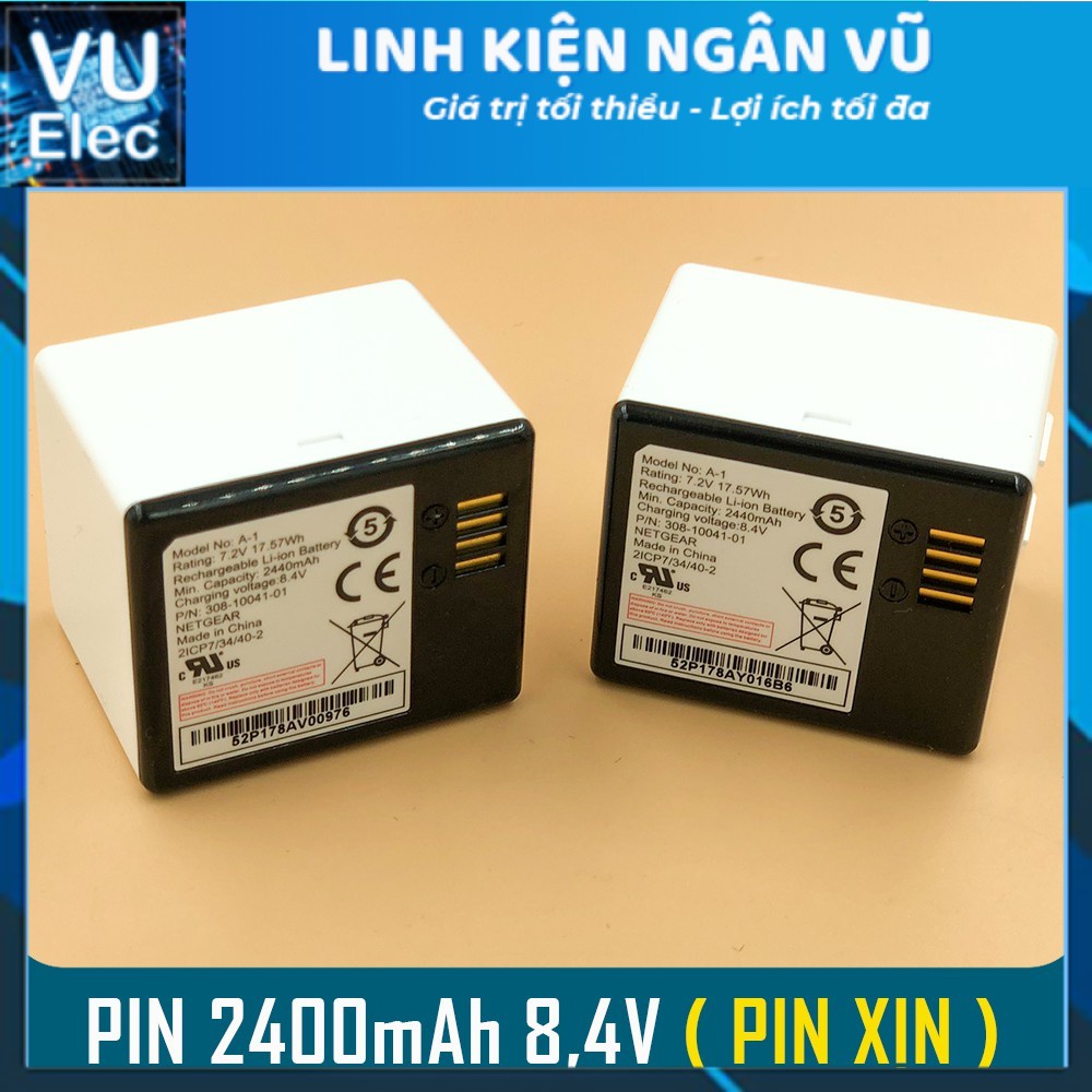 Pin ARLO A1 Lithium 2440mAh 8.4V - PIN xịn hãng Netgear chuyên dùng cho Camera VMA4400 VMS4230P và sạc dự phòng