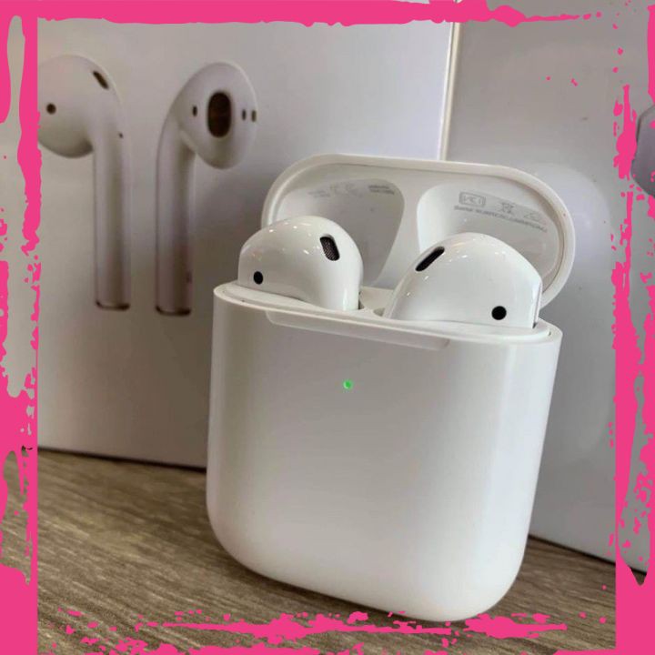 Tai Nghe Airpods 2 Bluetooth Cao Cấp Cảm Biến Chạm Đinh Vị Đổi Tên Chống Nước Dùng Cho Điện Thoại IOS, Android