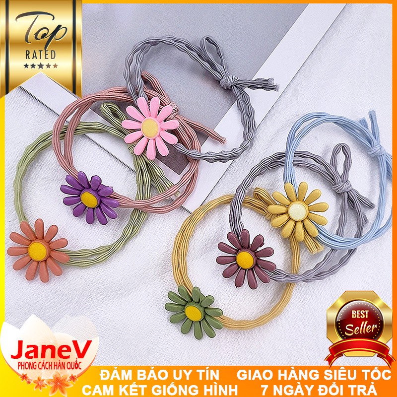 Dây Cột Tóc Hoa Cúc Dễ Thương PK101