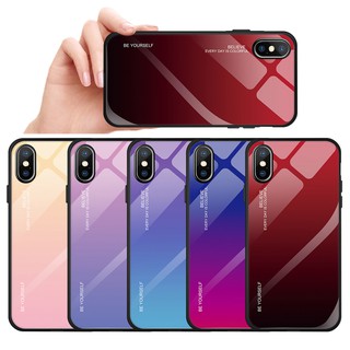 Ốp lưng silicon cường lực màu gradient dùng cho IPhone X XRXS MAX