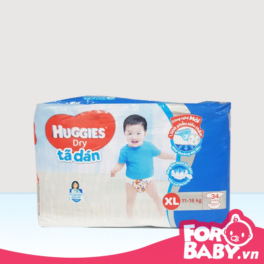 Tã dán Huggies M48/L42/XL34 mẫu mới đệm mây