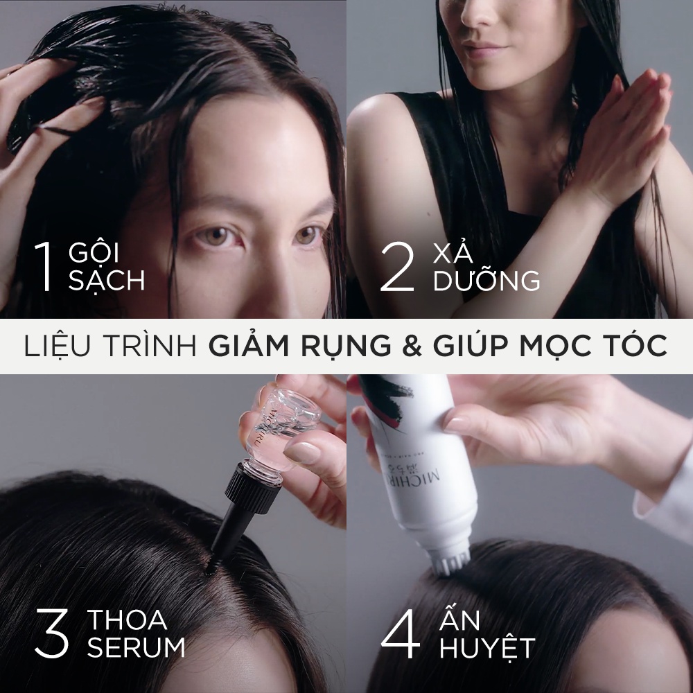 Dầu gội/xả Michiru Ngăn Gãy Rụng 95% & Làm Dày Tóc 180g