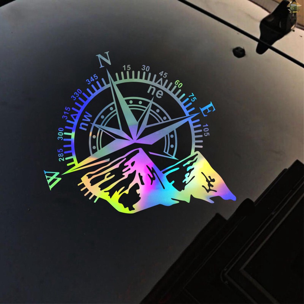 Đề Can Vinyl Hình La Bàn Gắn Thân Xe Hơi Chống Nước Trang Trí Xe Jeep Wrangler SUV