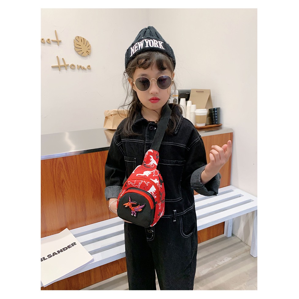 Túi bao tử túi họa tiết khủng long thời trang cho bé trai Dương kids