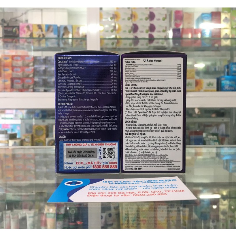 Qik Hair - Cải thiện tình trạng rụng tóc cho cả nam và nữ | BigBuy360 - bigbuy360.vn