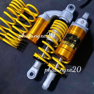 Phuộc nhún sau RCB bình dầu ( có kèm lò xo phụ ) cho các xe Sirius Jupiter Wave Dream Cub Axelo Win 100 Blade Future ...