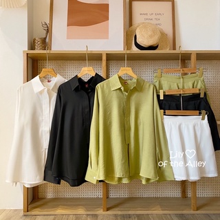 Set quần short áo sơ mi nẹp lửng