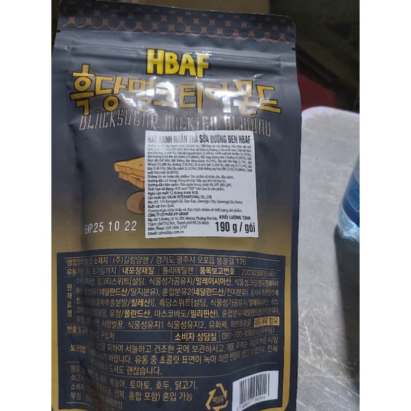 Hạnh nhân Tom's Farm Hàn Quốc chính hãng gói 210g date 2022 trà sữa đường đen🥰/Dâu🥰/Đào