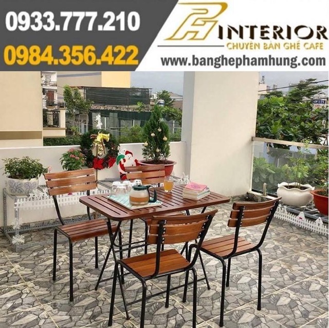 Bàn ghế cafe sofa gỗ giá rẻ