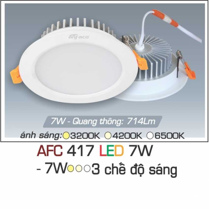 Đèn led âm trần tròn Anfaco AFC-417– 7w,9w,12w